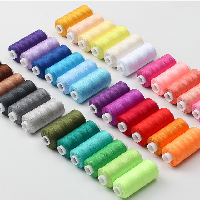 36 color sewing thread 400 yards household sewing machine bobbin thread  small thread hand sewing thread